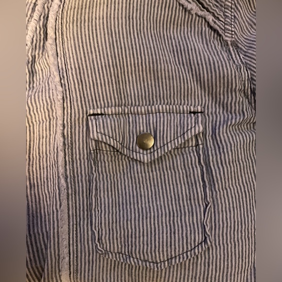 We The Free Navy and White Striped Top - Picture 4 of 7